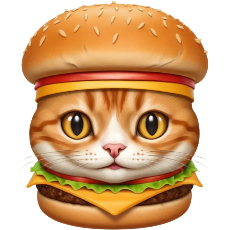 Cat han burguer emoji