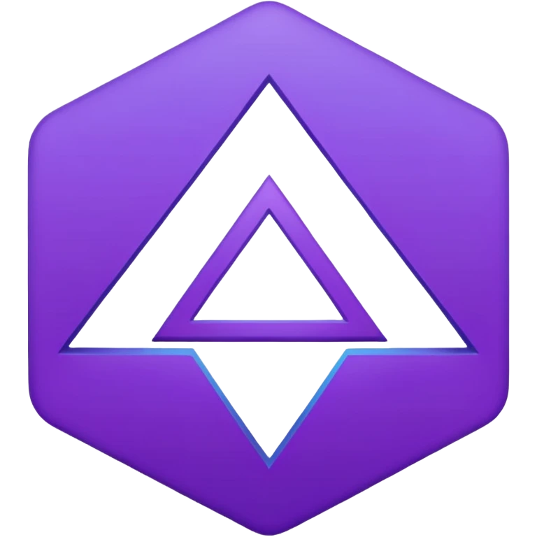 
purple and cian symbol correct emoji