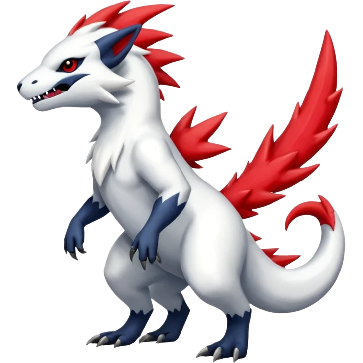 Absol-Salandit-Zangoose-Fusion (full body) emoji