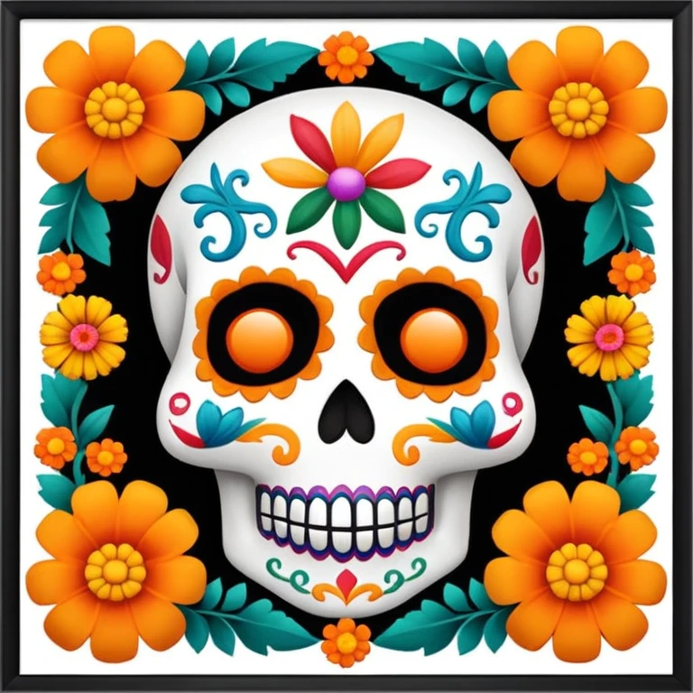 Mexican day of the dead emoji