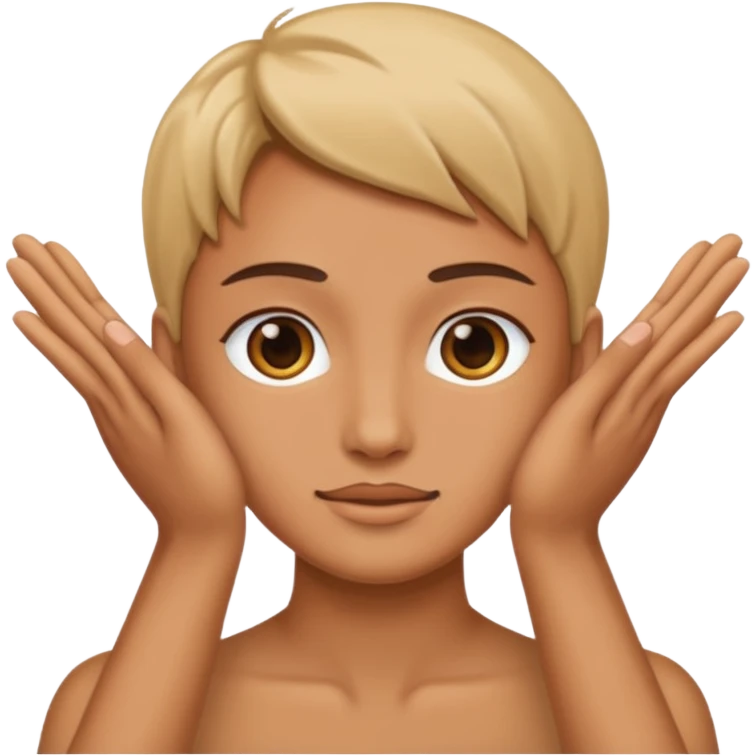 hands around neck  emoji