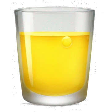 glass of yellow liquid emoji