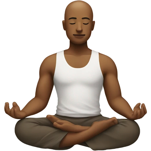 Meditating  emoji