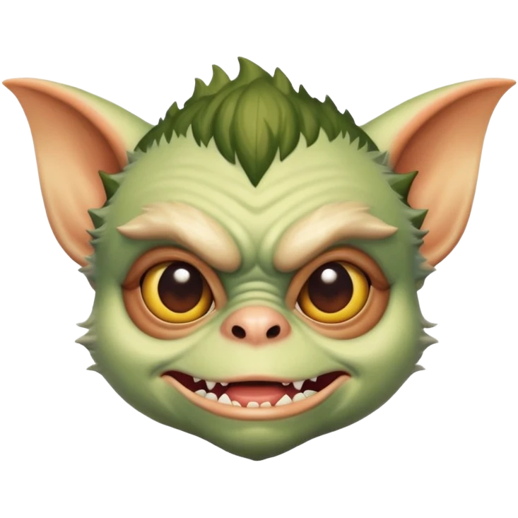 Gremlin with my face emoji
