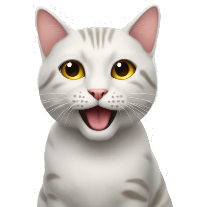 Crea un emoji di un gatto che gioca a palla emoji
