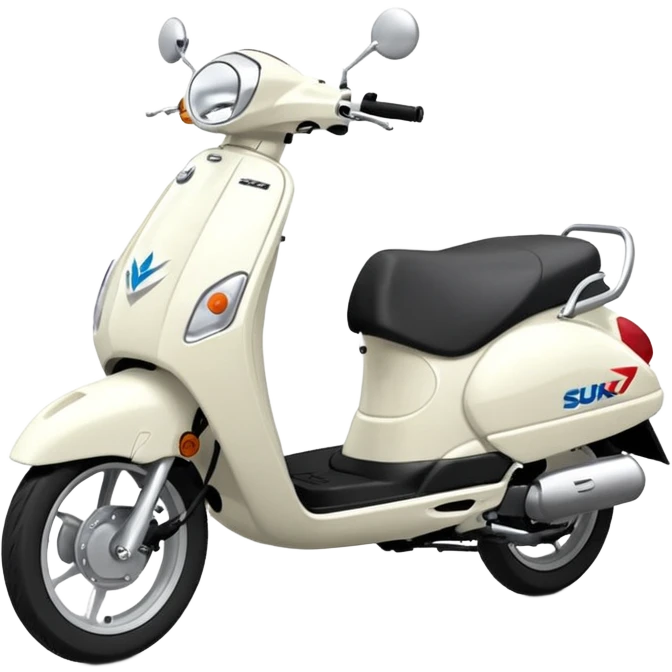  New Suzuki access 125 white emoji emoji