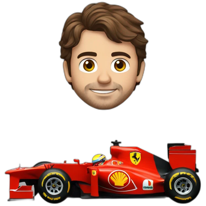 Fernando alonso coche ferrari emoji