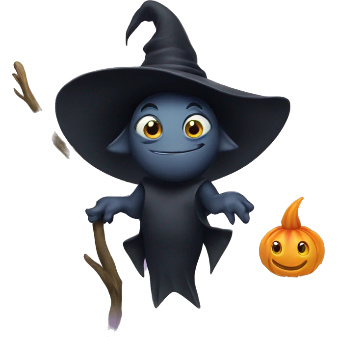 black fish with witch  emoji