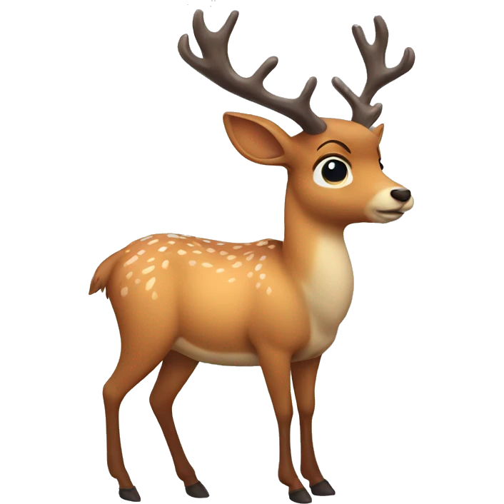 Sweaty deer emoji