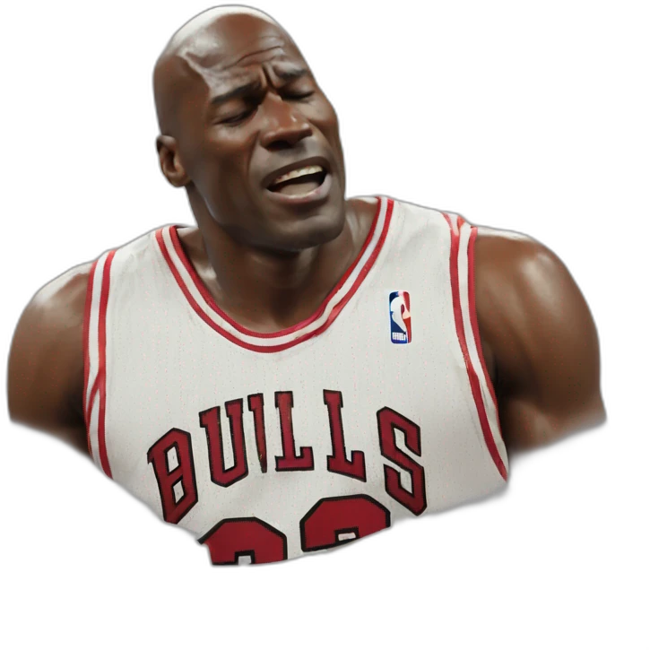 Crying michael Jordan emoji