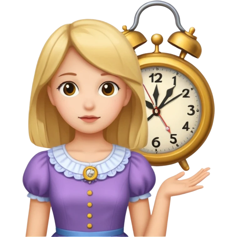 Girl clock it  emoji