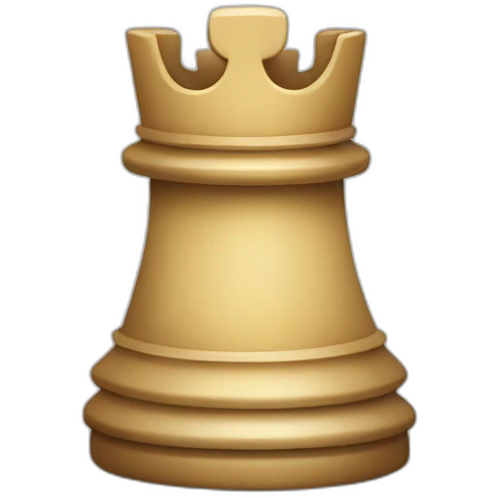 Smiling chess rook emoji