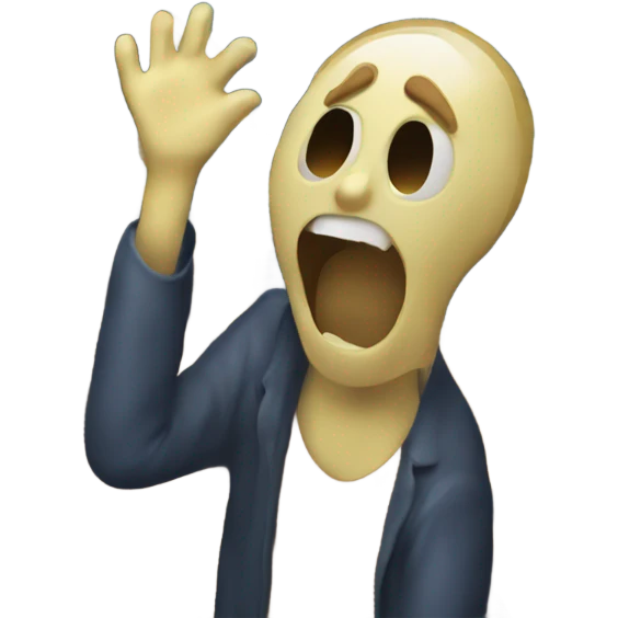 The scream painting emoji
