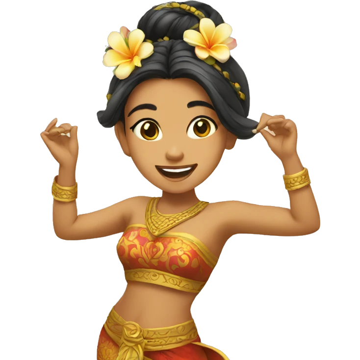 Balinese girl dancing emoji