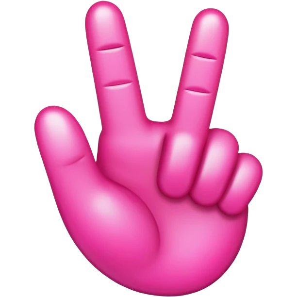 pink emoji middle finger emoji