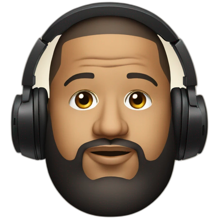 Dj khaled with headphones emoji