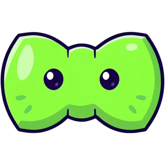 bowtie with virus design emoji
