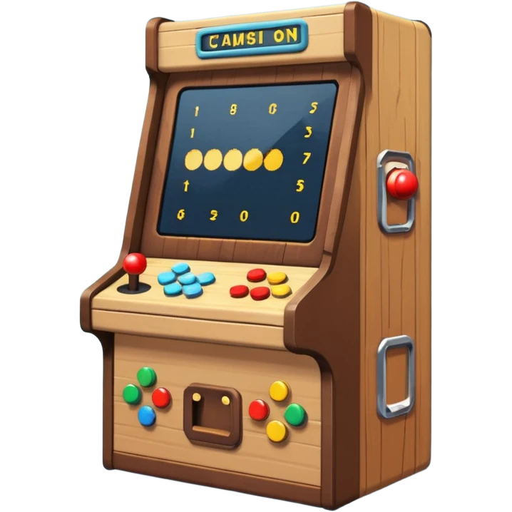 Pixel shooter cabinet emoji