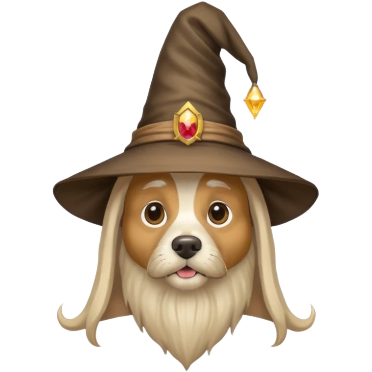 Dog wizard emoji
