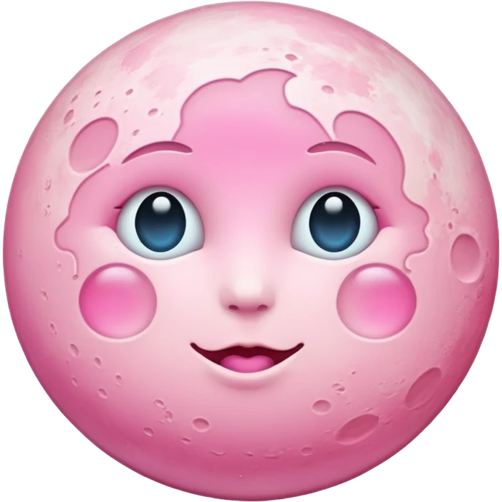 Pink moon  emoji