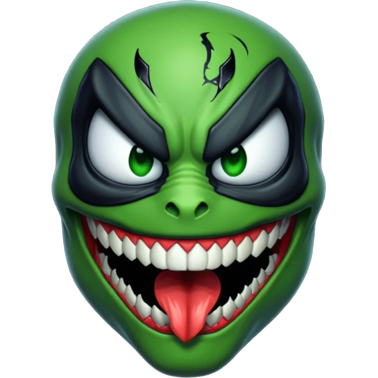 Venom face from a gba game and remove the teeth emoji