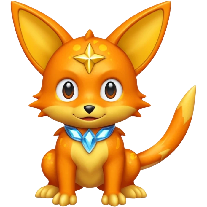 Orange Alloy Starry Shinx-Vernid-fusion emoji