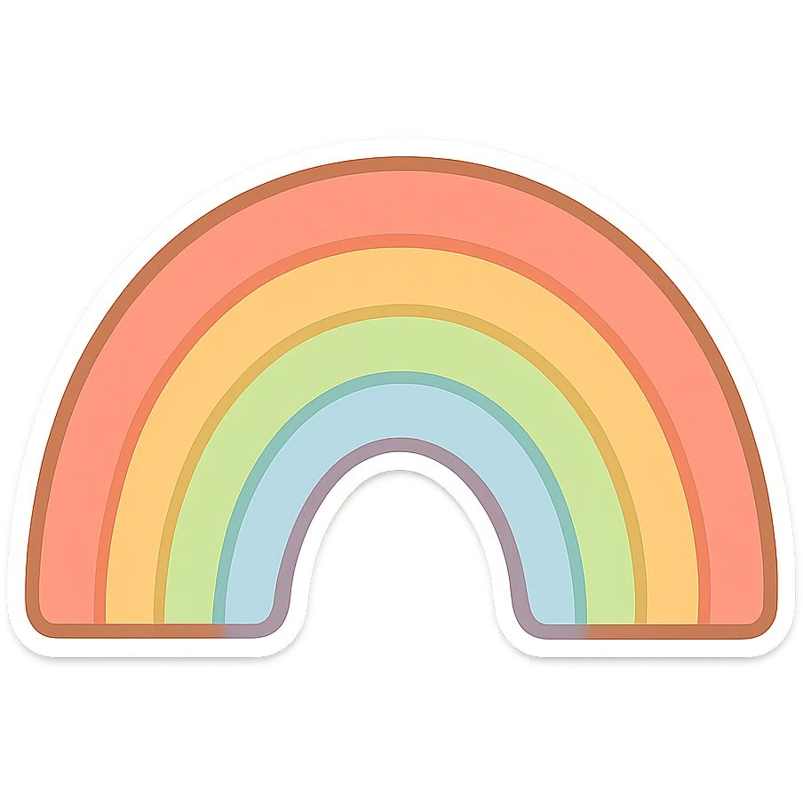 一道弯弯的彩虹 emoji