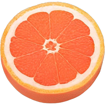 Two Grapefruit with leaves emoji
