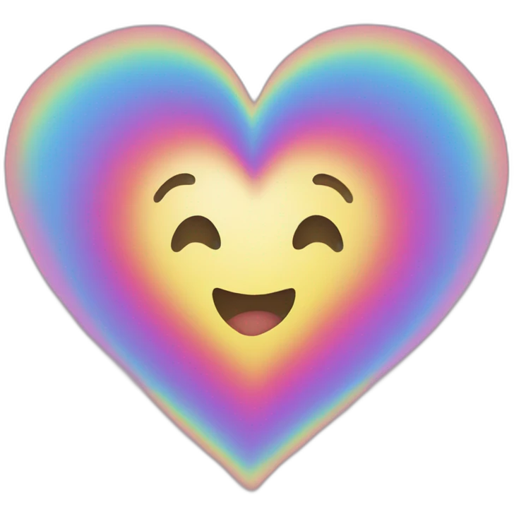 Rainbow heart emoji