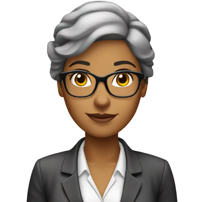 accountant woman with latin appearance with calculator emoji