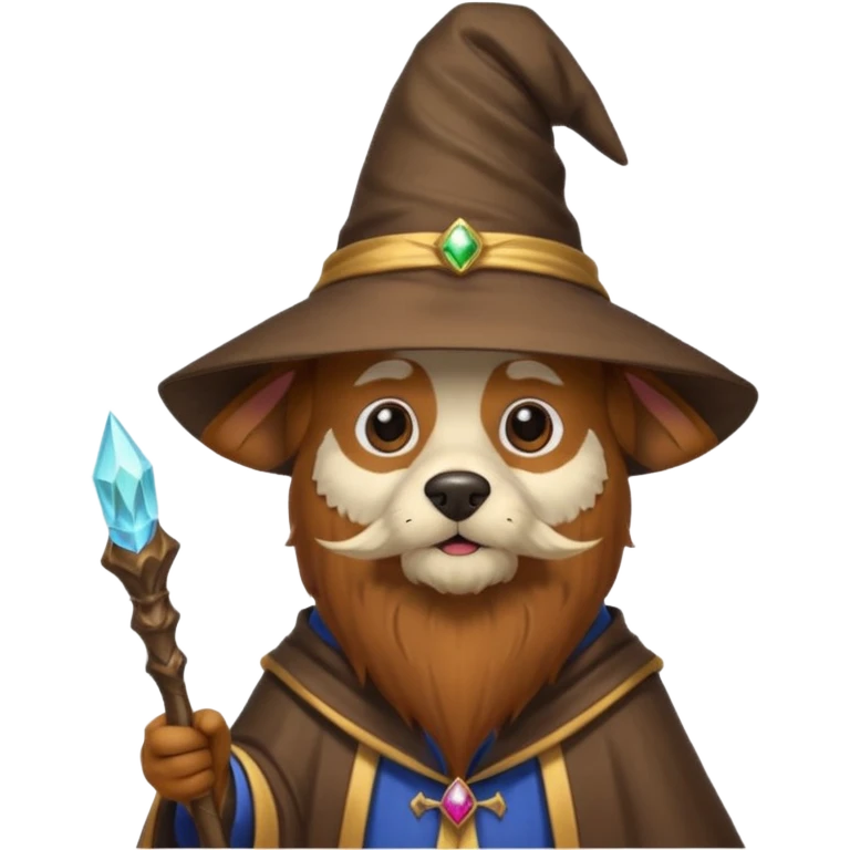 Dog wizard emoji