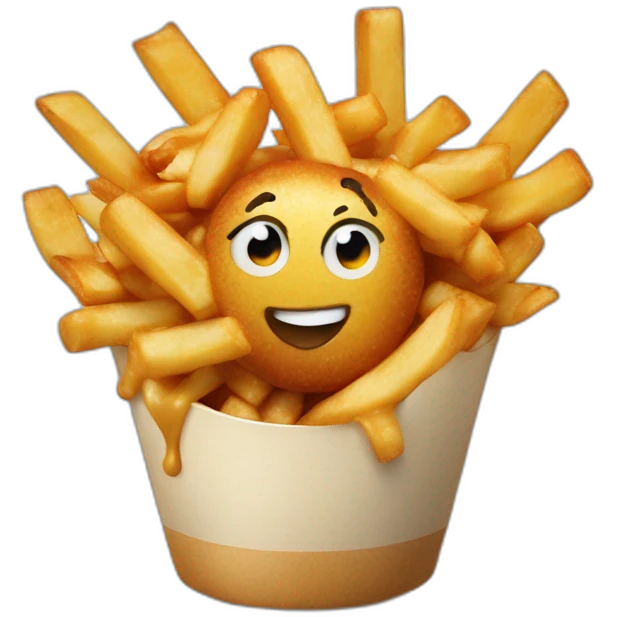 Poutine qui danse emoji