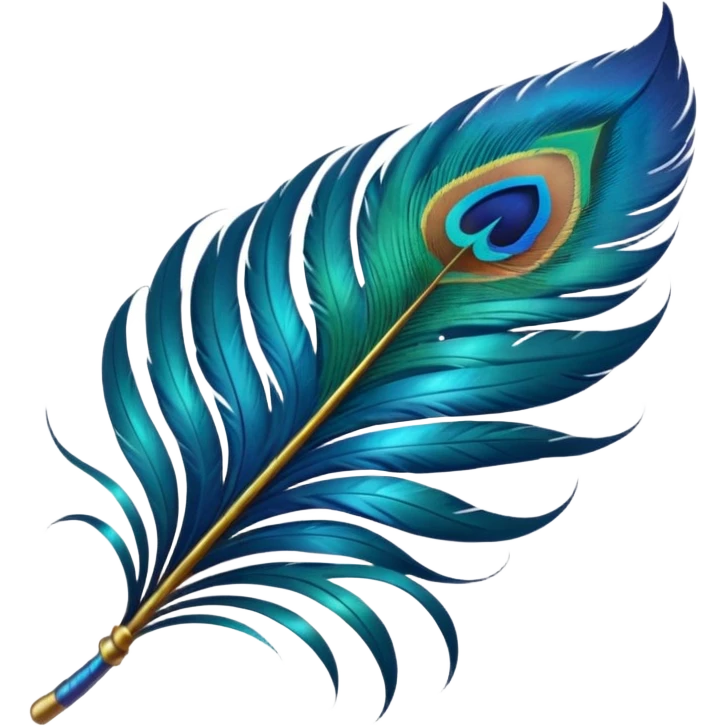 Krishna's feather emoji