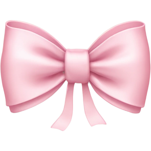 Cute light pink bow  emoji