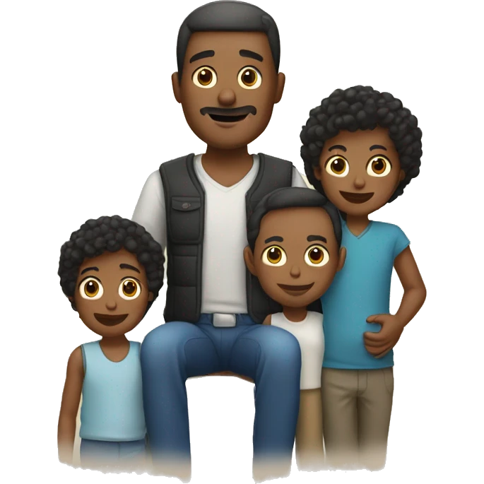a man with his family emoji