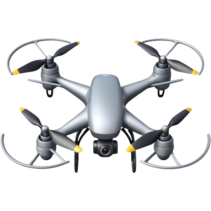 Drone – Quad-copter with spinning propellers emoji