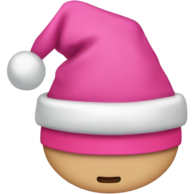 pink christmas hat emoji