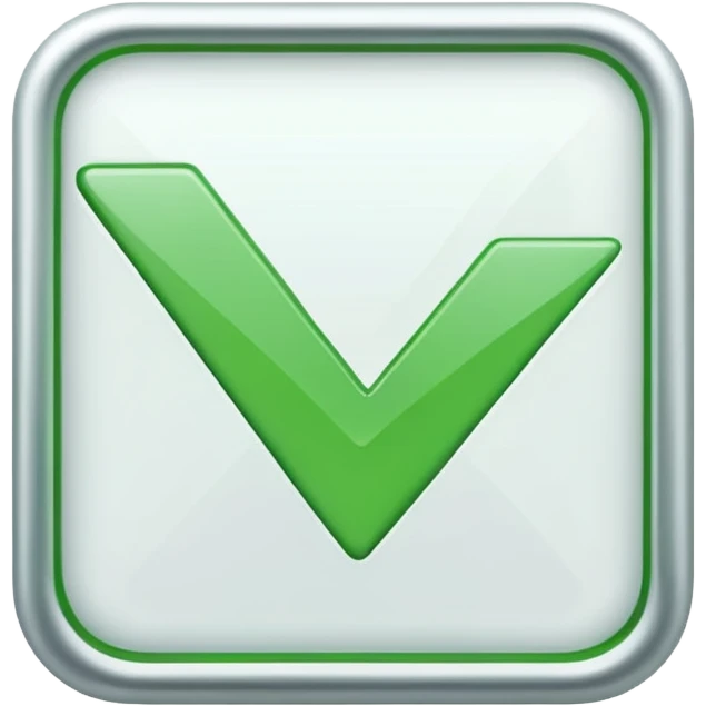 a checkmark with a square emoji