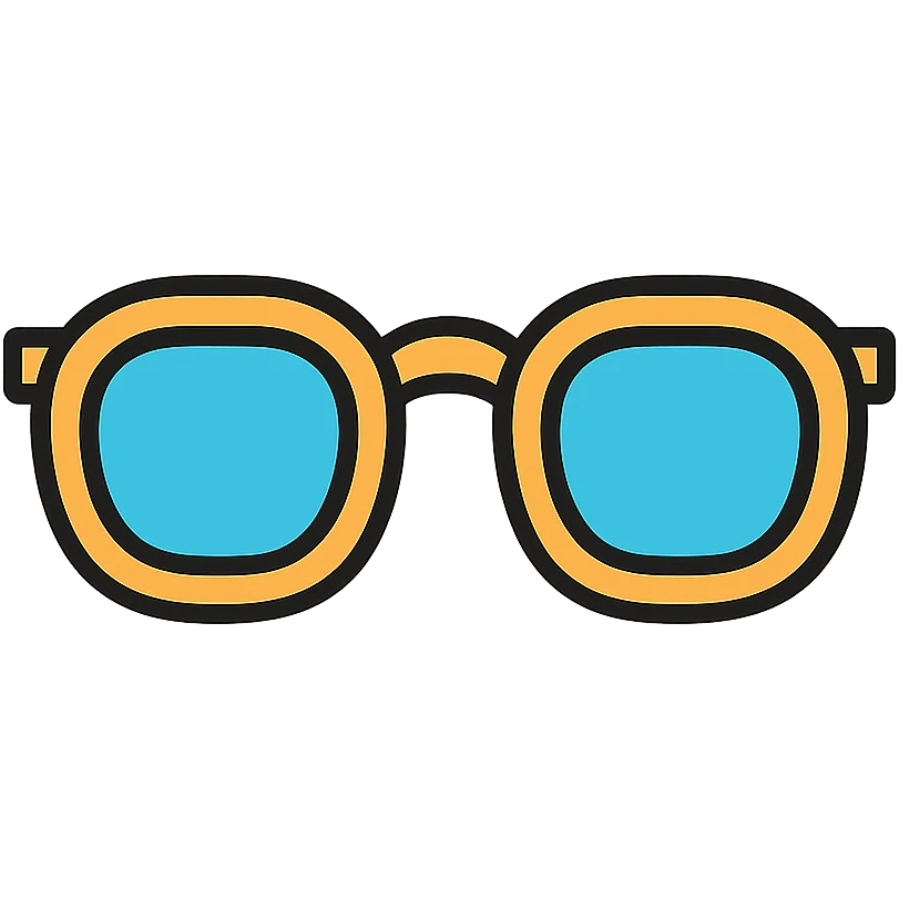 a pair of glasses emoji