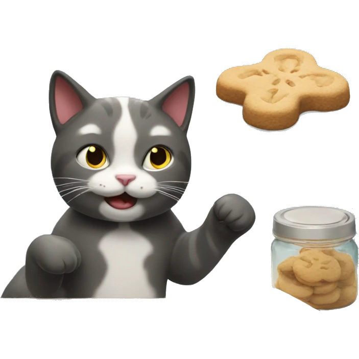 Cat making cookies emoji