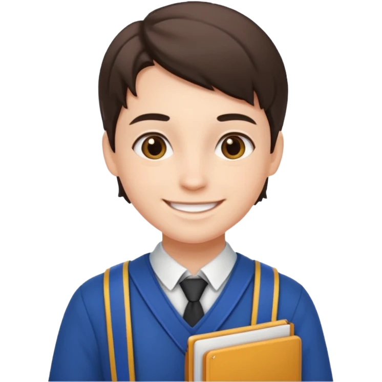Europe styled student emoji