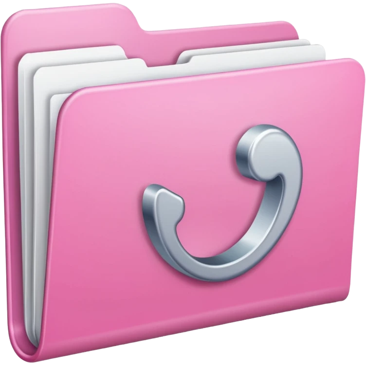 mix pink and white folder emoji