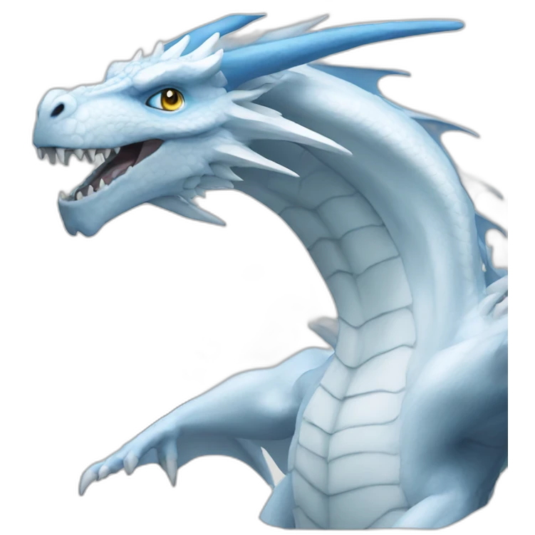 Blue eyes white dragon emoji