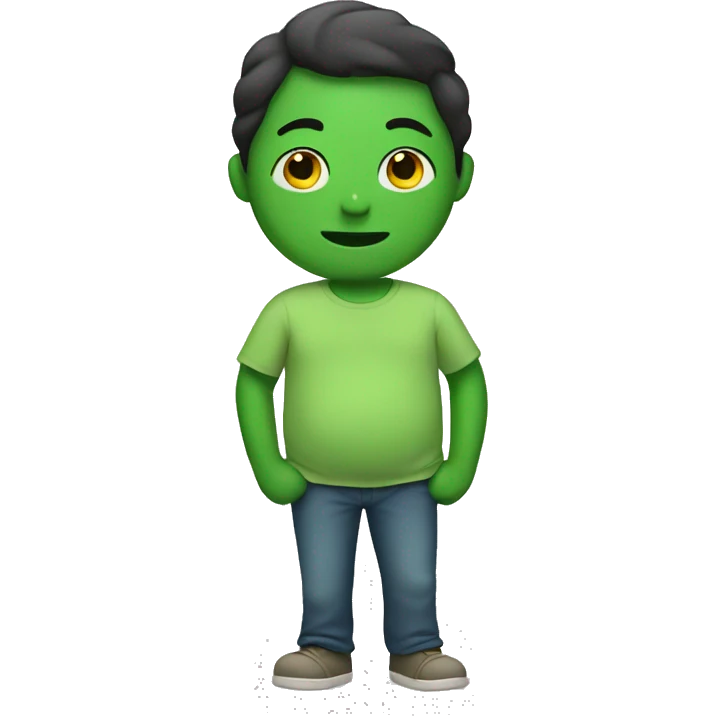 Green pregnant man  emoji