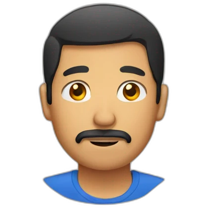 filipino man with facial hair emoji