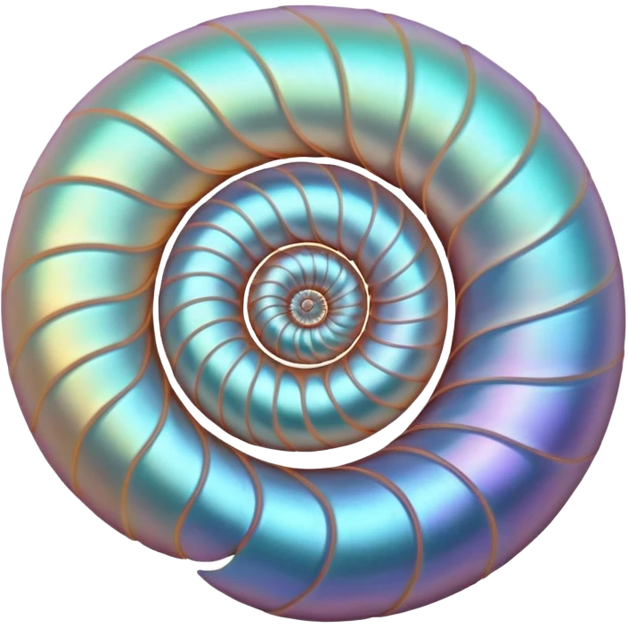 Nautilus shell emoji