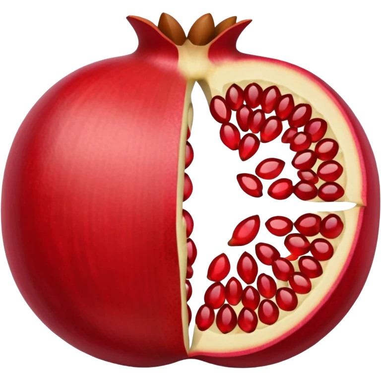 Half Open Pomegranate emoji