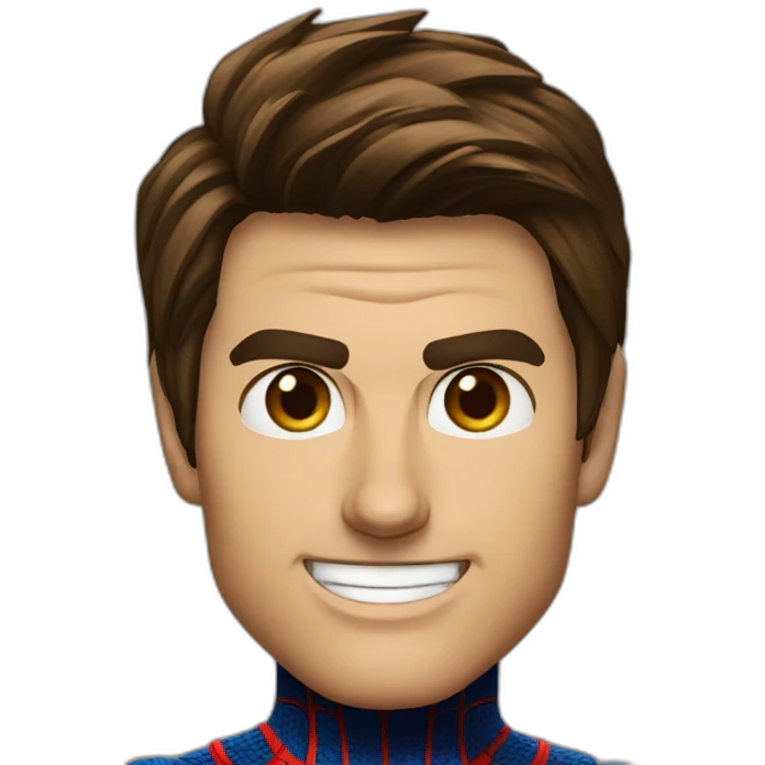 Tom Cruise as Spider-Man emoji