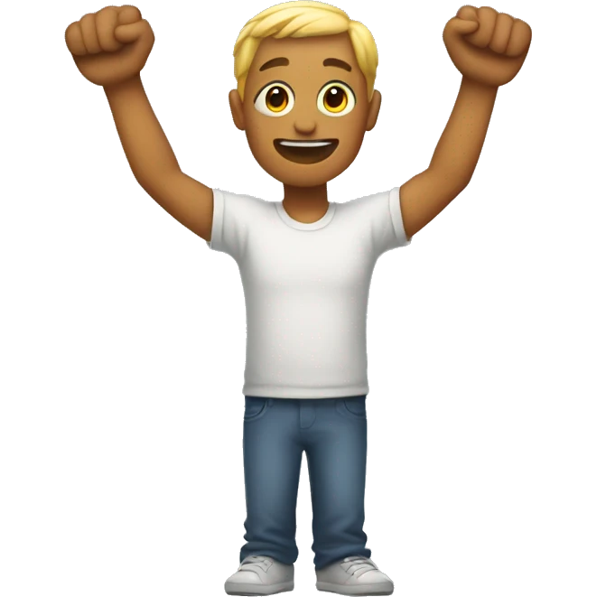 friendly emoji with arms out emoji