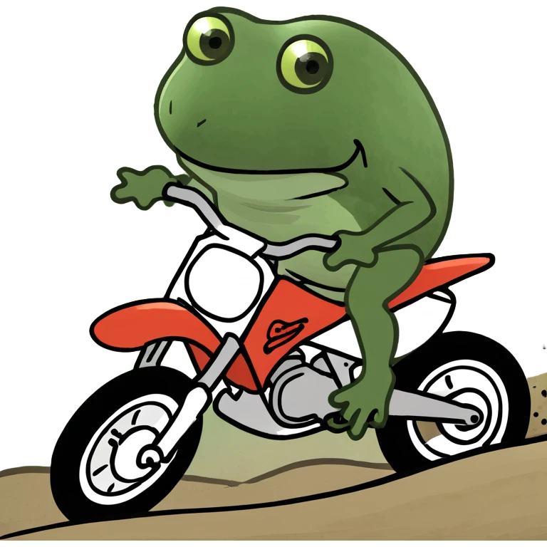 Two stroke dirt bike emoji